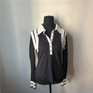 Free People Rugby Long Sleeve Top